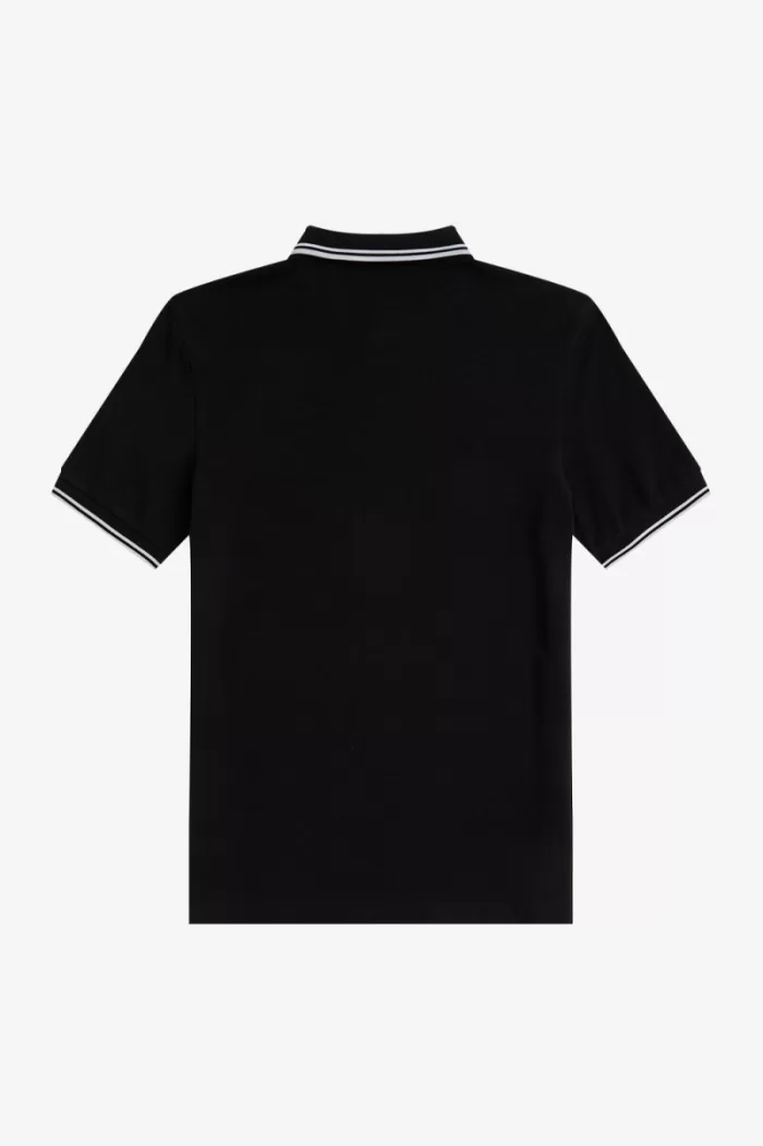 Fred Perry M3600 Men’s Shirt Black White | PMAIU6481