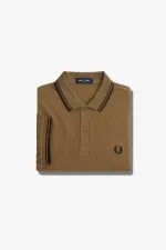 Fred Perry M3600 Men’s Shirt Brown Burnt Tobacco Black | SXJZU2348