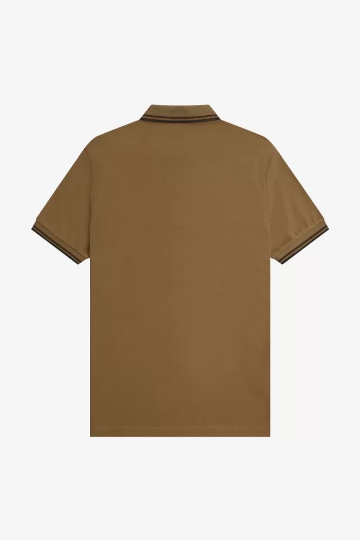 Fred Perry M3600 Men’s Shirt Brown Burnt Tobacco Black | SXJZU2348