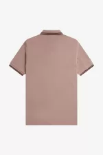 Fred Perry M3600 Men’s Shirt Dark Pink Burnt Tobacco | CQMWB1923