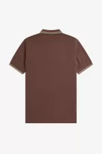 Fred Perry M3600 Men’s Shirt Dark Red Warm Grey | IUZEV2361