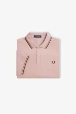 Fred Perry M3600 Men’s Shirt Dusty Rose Pink Brown Oxblood | CJGZV0536