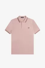 Fred Perry M3600 Men’s Shirt Dusty Rose Pink Brown Oxblood | CJGZV0536