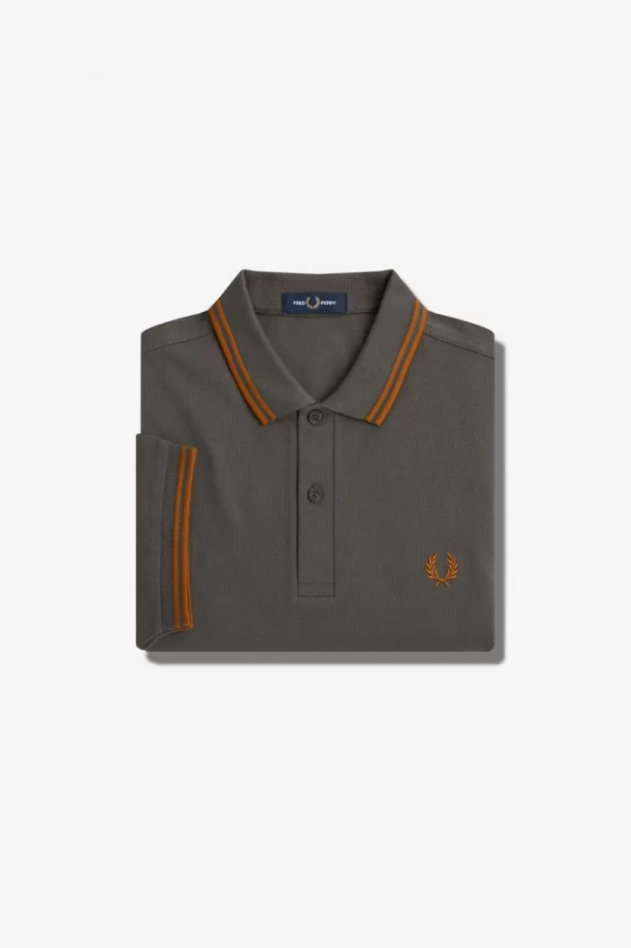 Fred Perry M3600 Men’s Shirt Field Green Brown | PWZIR7149