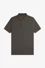 Fred Perry M3600 Men’s Shirt Field Green Brown | PWZIR7149