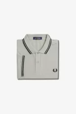 Fred Perry M3600 Men’s Shirt Grey Black | WVSMA9216