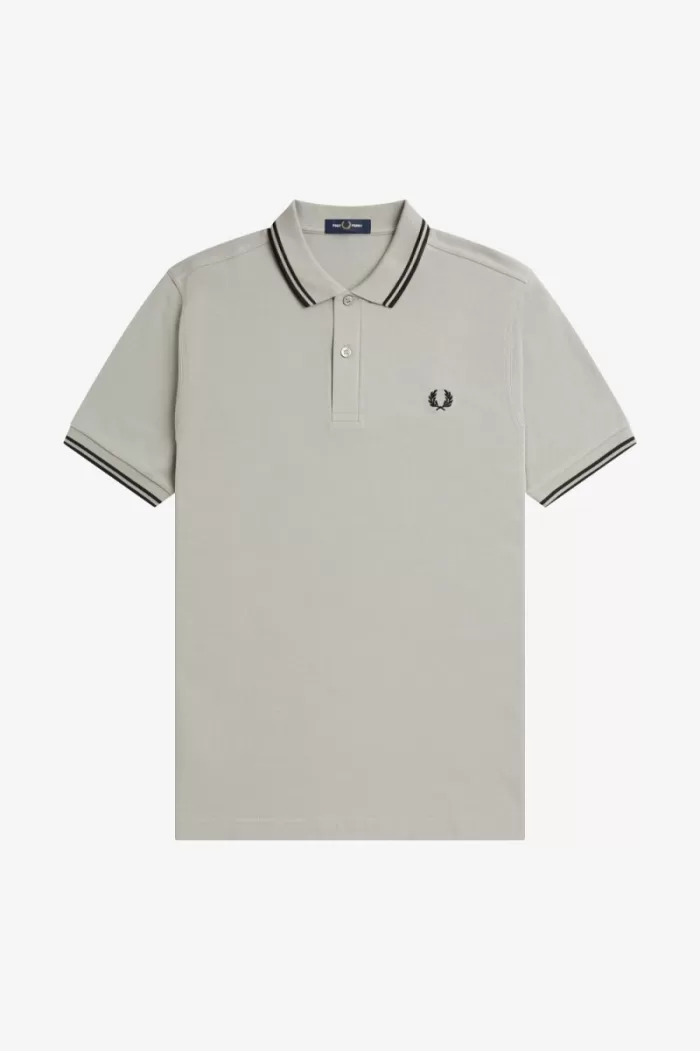 Fred Perry M3600 Men’s Shirt Grey Black | WVSMA9216