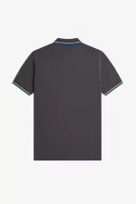 Fred Perry M3600 Men’s Shirt Gunmetal Golden Hour Kingfisher | VURXZ9428