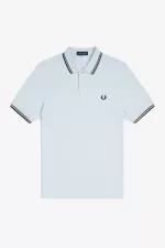 Fred Perry M3600 Men’s Shirt Light Aqua Field Green Black | LUWRS4139