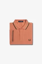 Fred Perry M3600 Men’s Shirt Light Rust Warm Grey Night Green | YOWDC9046