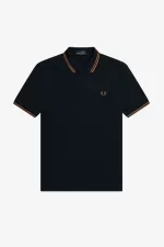 Fred Perry M3600 Men’s Shirt Navy Dark Coffee | AOLNY7286