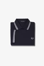 Fred Perry M3600 Men’s Shirt Navy White | GPDZC0975