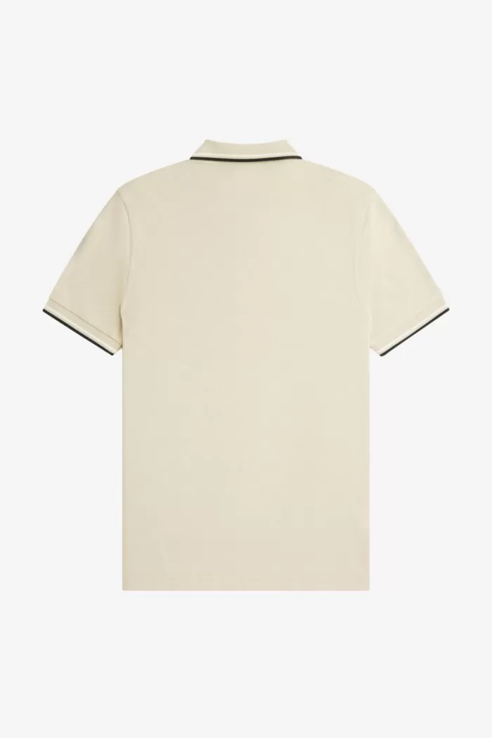 Fred Perry M3600 Men’s Shirt Oatmeal Beige Black | TLUWQ6805