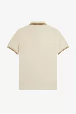 Fred Perry M3600 Men’s Shirt Oatmeal Dark Coffee Dark Coffee | KNYRW8509