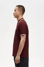 Fred Perry M3600 Men’s Shirt Oxblood Beige | VOLPD9381