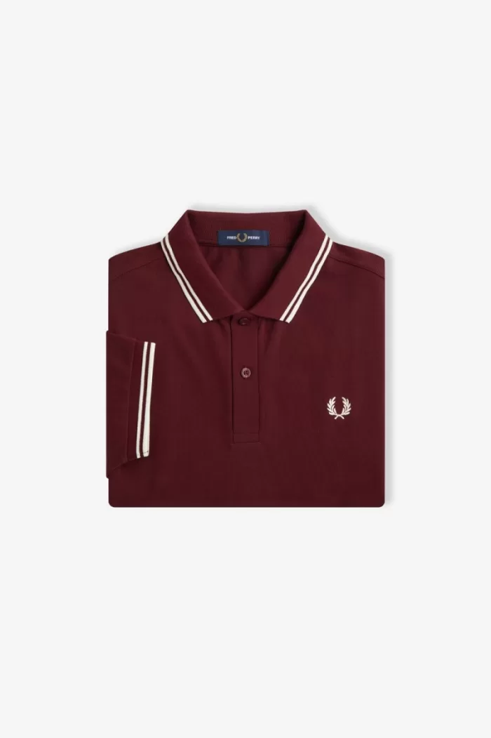 Fred Perry M3600 Men’s Shirt Oxblood Beige | VOLPD9381