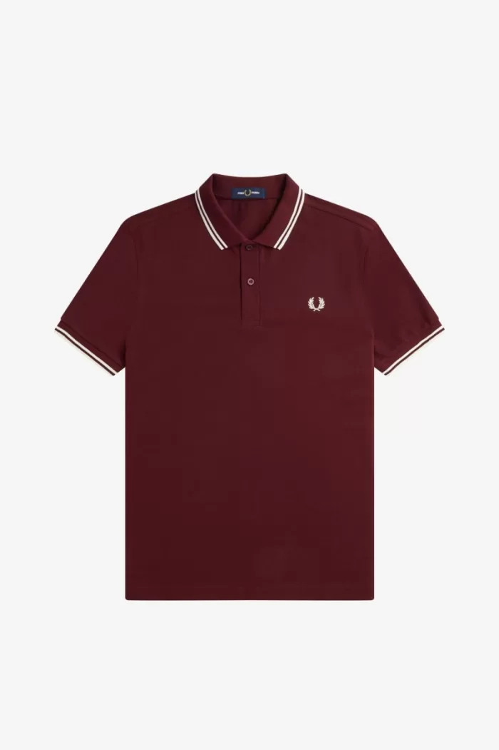 Fred Perry M3600 Men’s Shirt Oxblood Beige | VOLPD9381