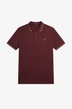 Fred Perry M3600 Men’s Shirt Oxblood Brown | MRNCS2985