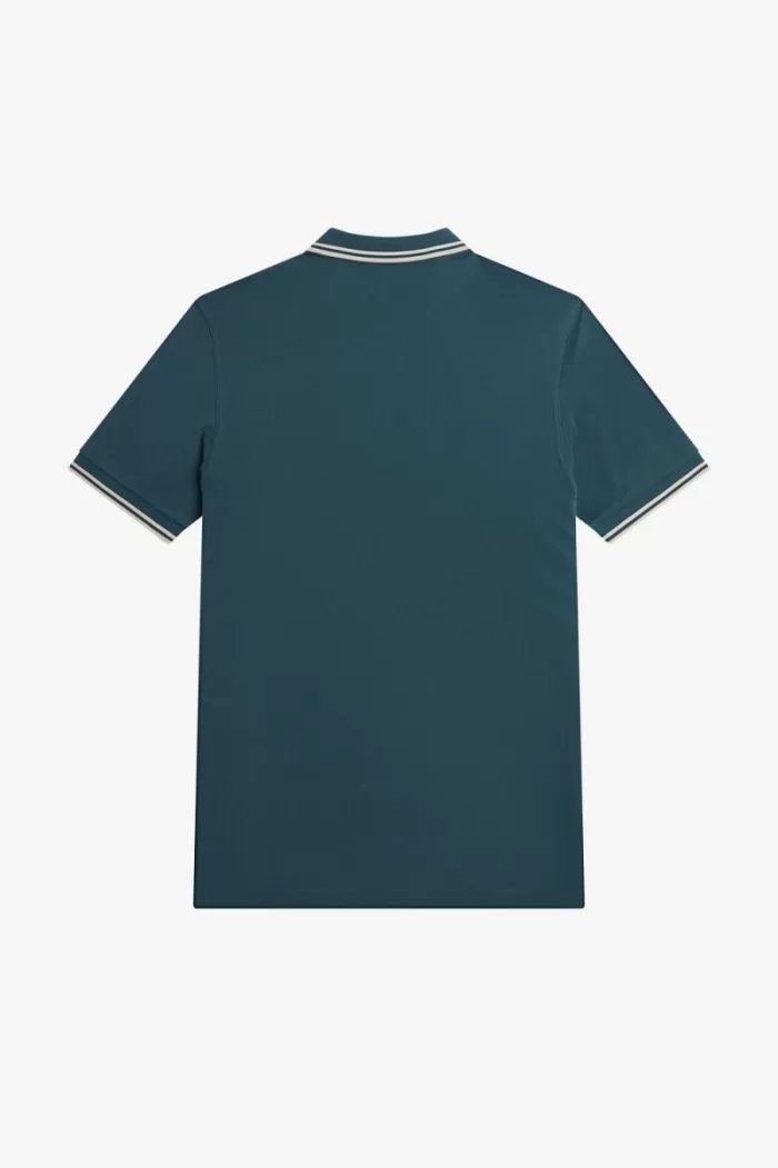 Fred Perry M3600 Men’s Shirt Petrol Blue Light Mint | IKGOV1592