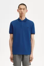 Fred Perry M3600 Men’s Shirt Shaded Cobalt Navy Navy | ORVAQ2497