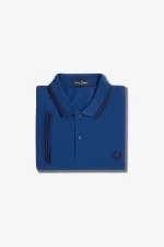 Fred Perry M3600 Men’s Shirt Shaded Cobalt Navy Navy | ORVAQ2497