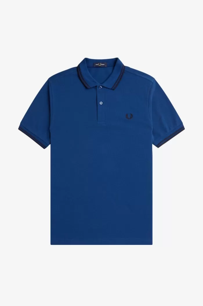 Fred Perry M3600 Men’s Shirt Shaded Cobalt Navy Navy | ORVAQ2497