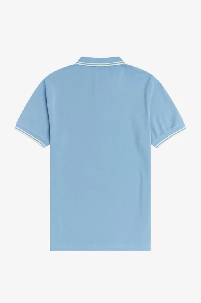 Fred Perry M3600 Men’s Shirt Sky Blue Snow White | TDYCR7365