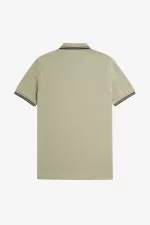 Fred Perry M3600 Men’s Shirt Warm Grey Dark Red | CNORY2197