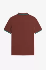 Fred Perry M3600 Men’s Shirt Whisky Brown Deep Mint Deep Mint | LUAXM4790