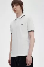 Fred Perry M3600 Men’s Shirt White Black | TWZIS8915