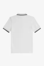 Fred Perry M3600 Men’s Shirt White Black | TWZIS8915