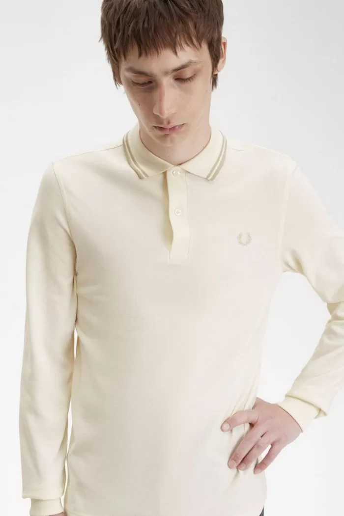 Fred Perry M3636 Men’s Shirt Beige Oatmeal Oatmeal | UWNBQ6734