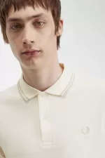 Fred Perry M3636 Men’s Shirt Beige Oatmeal Oatmeal | UWNBQ6734