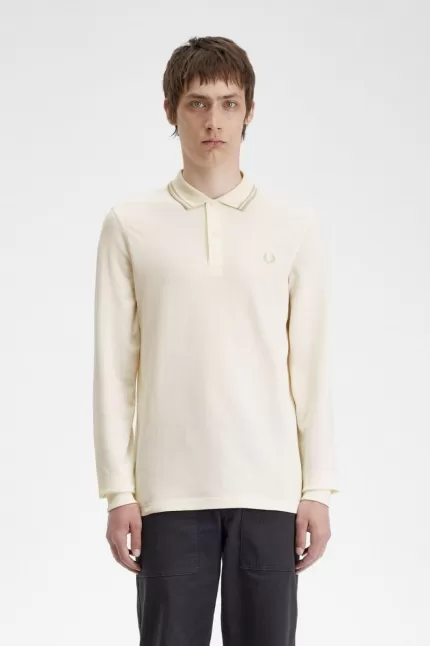 Fred Perry M3636 Men’s Shirt Beige Oatmeal Oatmeal | UWNBQ6734