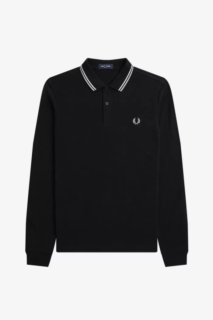 Fred Perry M3636 Men’s Shirt Black Beige Limestone | QIZCF1926