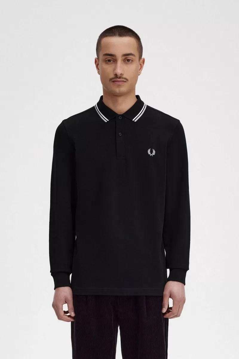 Fred Perry M3636 Mens Shirt Black Beige Limestone QIZCF1926 - Fred Perry M3636 Men's Shirt Black Beige Limestone | QIZCF1926