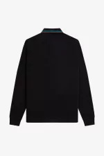 Fred Perry M3636 Men’s Shirt Black Cyber Blue Uniform Green | XBTGL5167