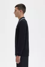 Fred Perry M3636 Men’s Shirt Black White | VGDFE8492