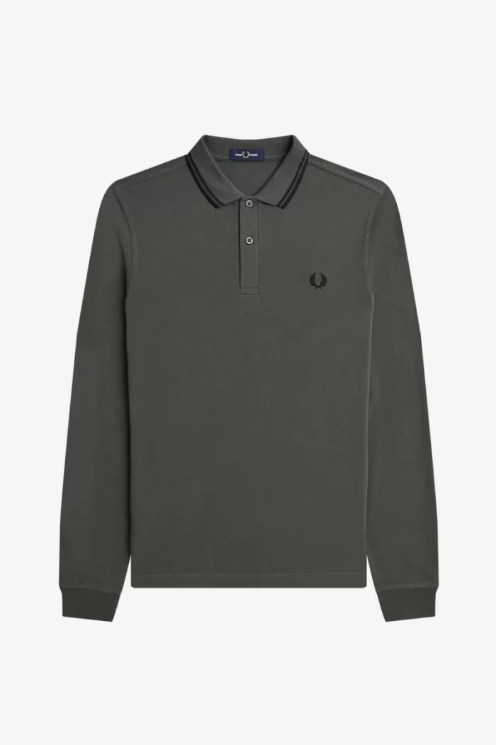 Fred Perry M3636 Men’s Shirt Field Green Black | EVIJR6279