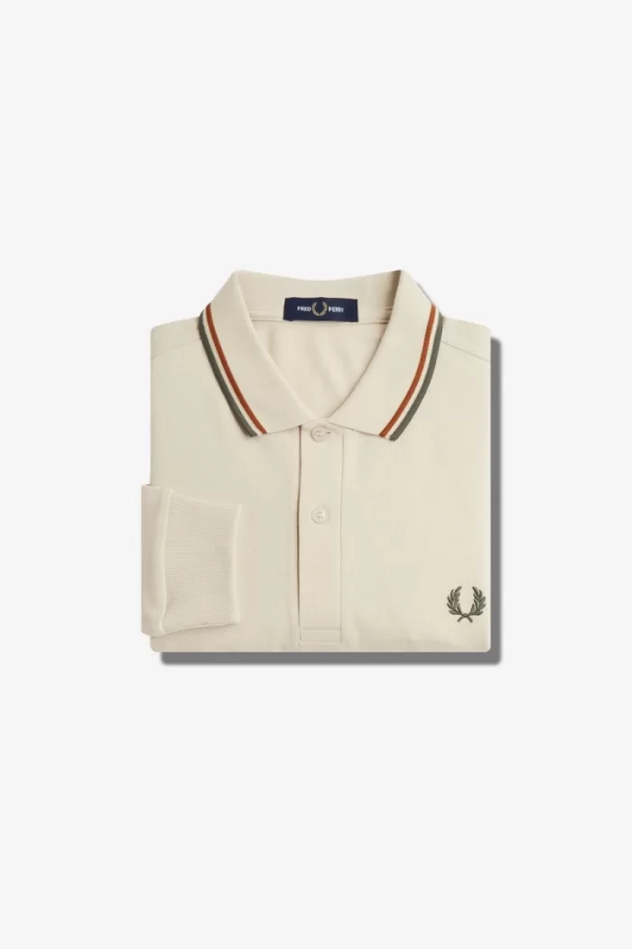 Fred Perry M3636 Men’s Shirt Oatmeal Brown Field Green | LYENF5428