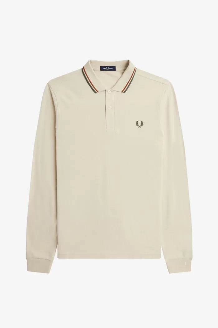 Fred Perry M3636 Men’s Shirt Oatmeal Brown Field Green | LYENF5428