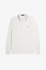 Fred Perry M3636 Men’s Shirt Snow White Oatmeal Green | HEGVF7834