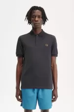 Fred Perry M6000 Men’s Shirt Anchor Grey Dark Coffee | OUDXR3652