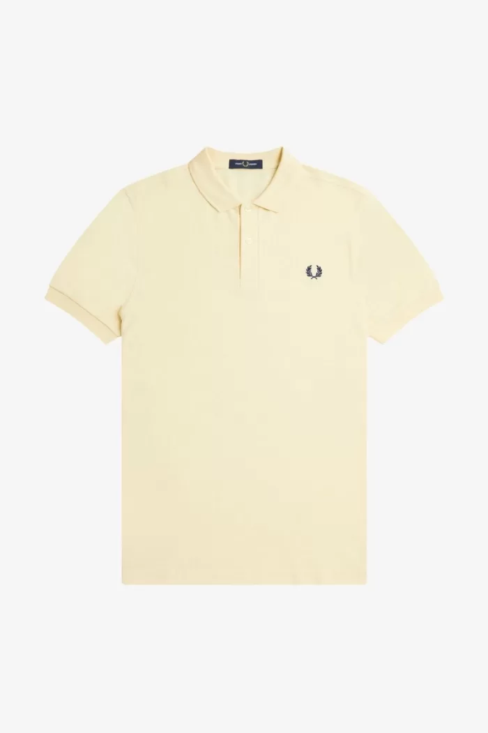 Fred Perry M6000 Men’s Shirt Aqua Cream French Navy | ASRHL7105