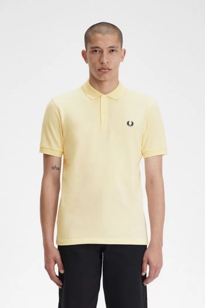 Fred Perry M6000 Men’s Shirt Aqua Cream French Navy | ASRHL7105