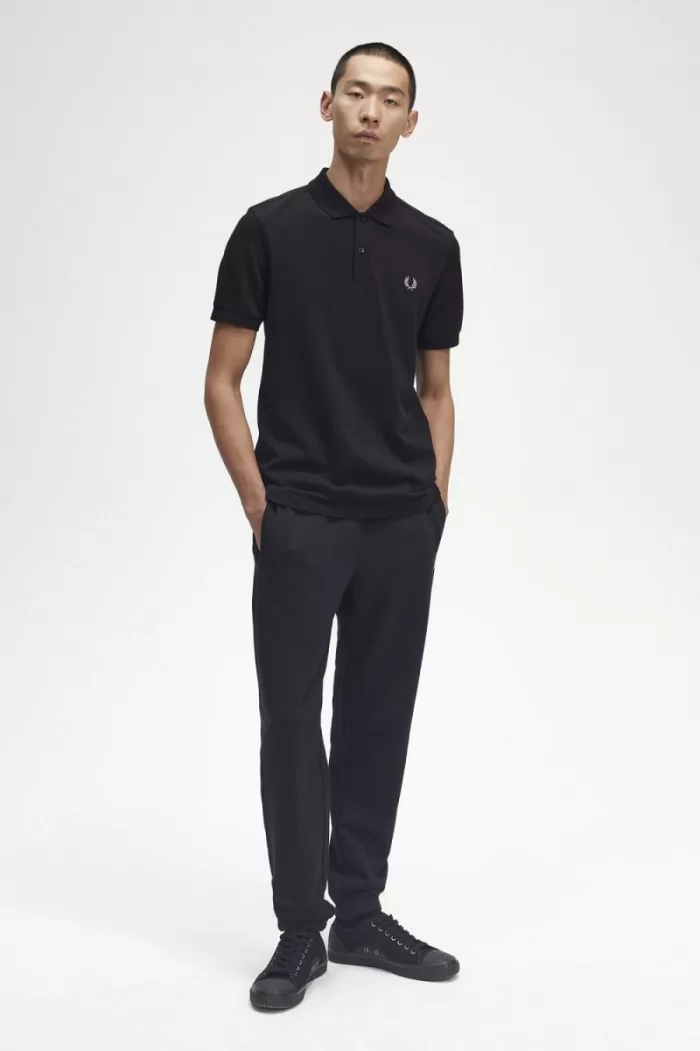 Fred Perry M6000 Men’s Shirt Black Chrome | YODAG5928