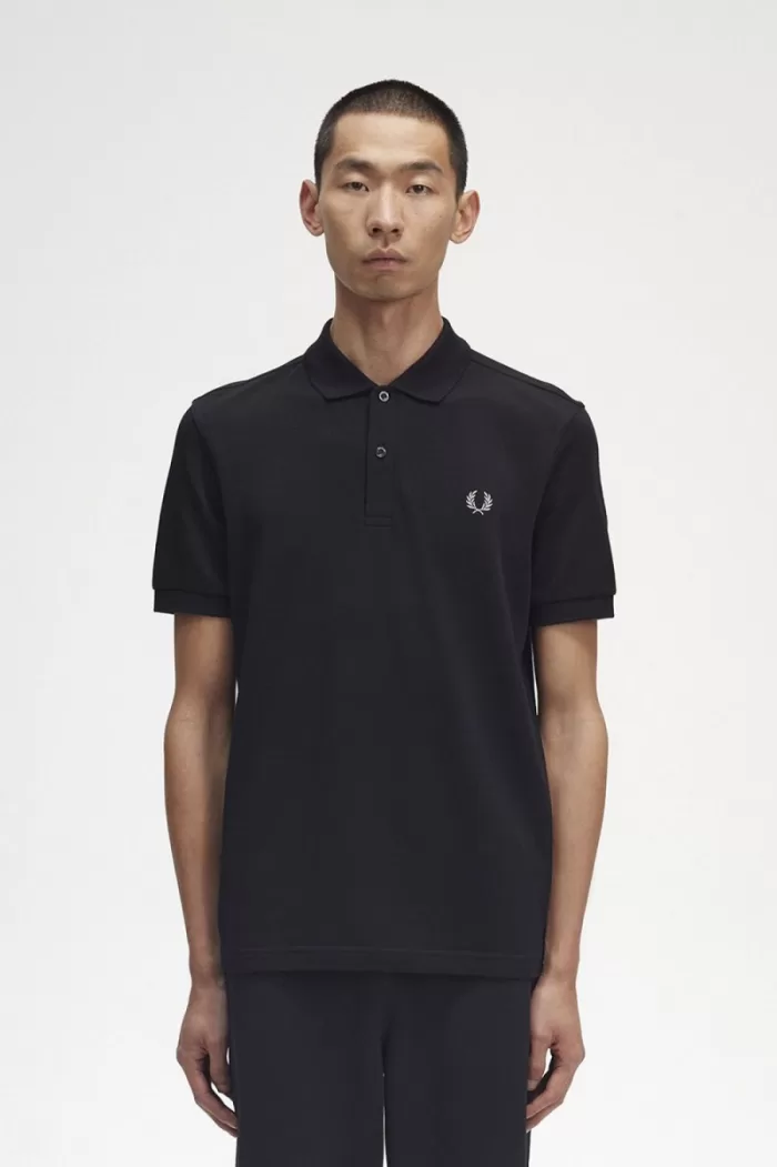 Fred Perry M6000 Men’s Shirt Black Chrome | YODAG5928