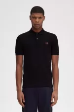 Fred Perry M6000 Men’s Shirt Black Whisky Brown | HBTGJ6520