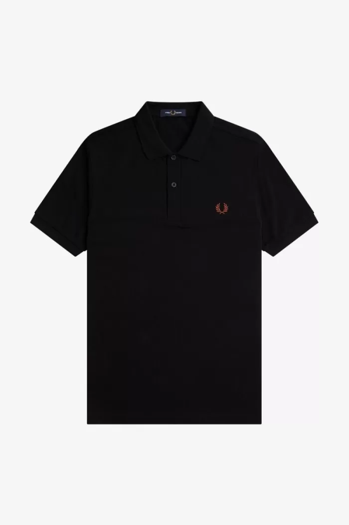 Fred Perry M6000 Men’s Shirt Black Whisky Brown | HBTGJ6520