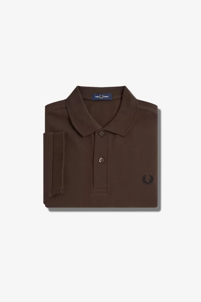 Fred Perry M6000 Men’s Shirt Burnt Tobacco Black | AXCJV7965